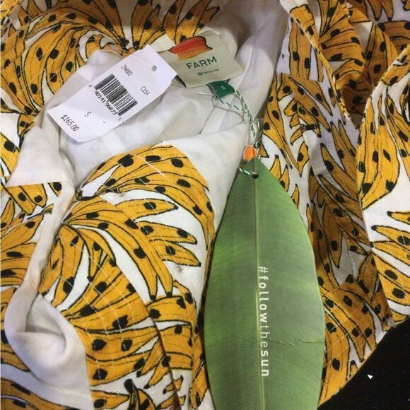 FARM RIO Spotted Bananas Cross-Back Mini Sress - Picture 8 of 11